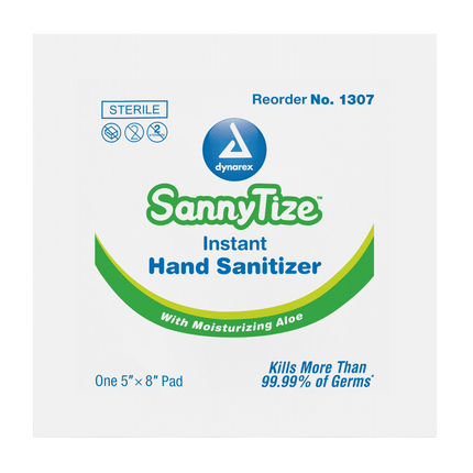 SannyTize Instant Hand Wipes | Dynarex | SurgiMac