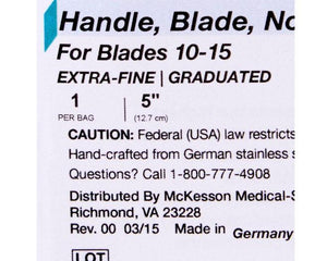 Scalpel Handle Argent Stainless Steel 43-1-033