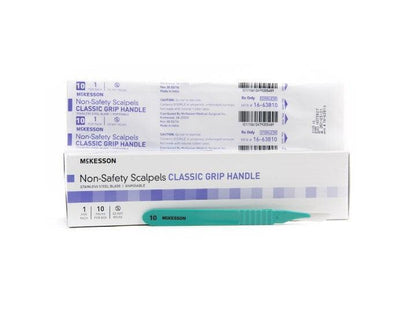 Scalpel Stainless Steel / Plastic Classic Grip Handle Sterile Disposable