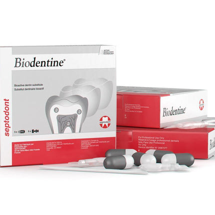 Septodont Biodentine Bioactive Dentin Substitute, box of 5 - .18 ml unit dose capsules | 01C0605 | | Cavity liners, Cements, liners & adhesives | Septodont | SurgiMac