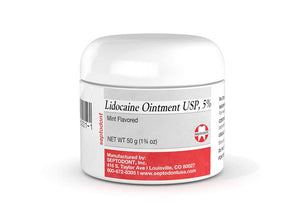 Septodont Lidocaine Ointment - USP 5% Mint Flavored Topical Anesthetic, 50 gm 01T0160