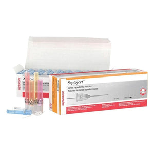 Septodont Septoject 30 Short Blue Needles (30 Gauge), Disposable Sterile for use on 01N1301