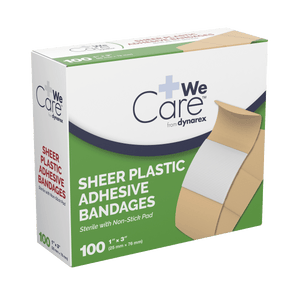 Sheer Plastic Adhesive Bandages - Sterile 3601
