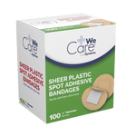 Sheer Plastic Adhesive Bandages - Sterile 3601