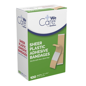 Sheer Plastic Adhesive Bandages - Sterile 3601