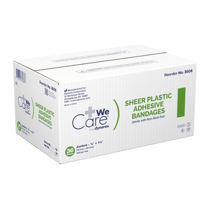 Sheer Plastic Adhesive Bandages - Sterile 3601