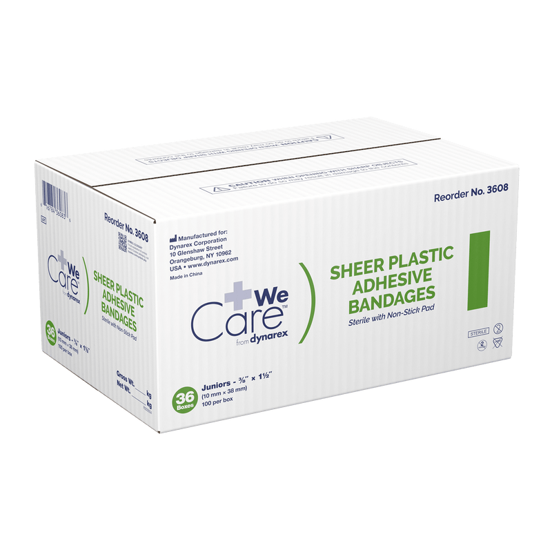 Sheer Plastic Adhesive Bandages - Sterile 3601