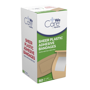 Sheer Plastic Adhesive Bandages - Sterile 3601