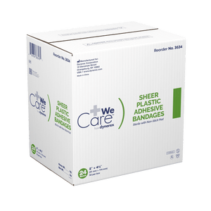 Sheer Plastic Adhesive Bandages - Sterile 3601