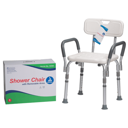 Shower Chair With Removable Back And Arms | Dynarex | SurgiMac
