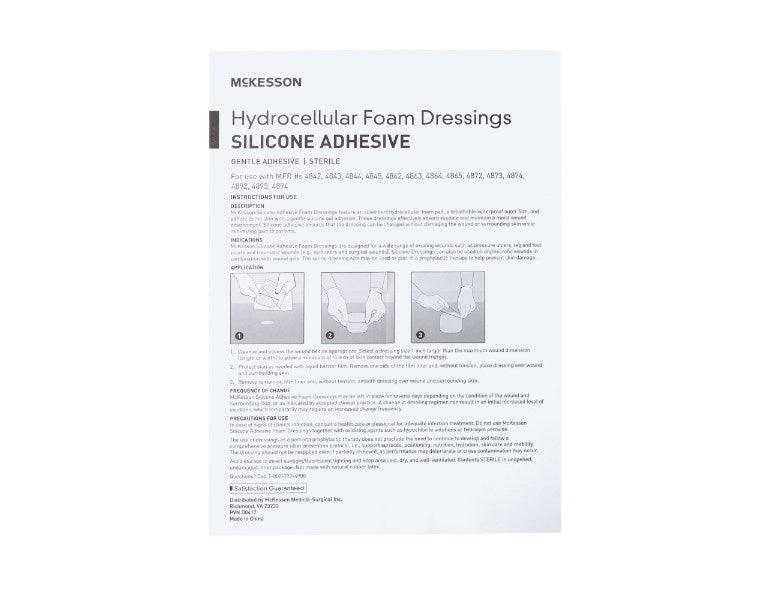Silicone Foam Dressing Sacral Silicone Adhesive with Border Sterile 48450