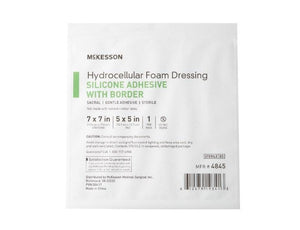 Silicone Foam Dressing Sacral Silicone Adhesive with Border Sterile 48450