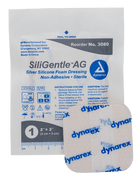 Dynarex | SiliGentle AG Silver Silicone Foam Dressing | 3080