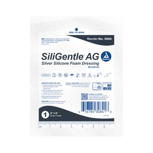 SiliGentle AG Silver Silicone Foam Dressing 3080