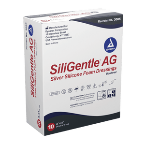 SiliGentle AG Silver Silicone Foam Dressing 3080
