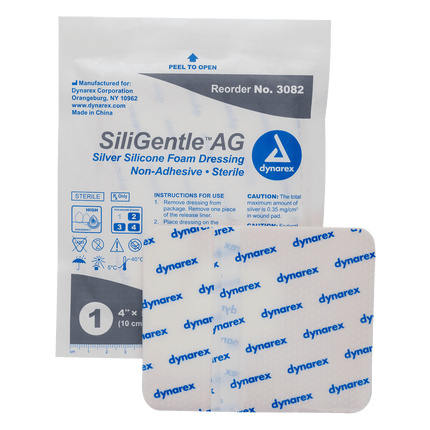 SiliGentle AG Silver Silicone Foam Dressing | 3082 | | Advanced Wound Care, Disposable Medical Supplies, General & Advanced Wound Care | Dynarex | SurgiMac