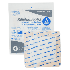 SiliGentle AG Silver Silicone Foam Dressing 3086
