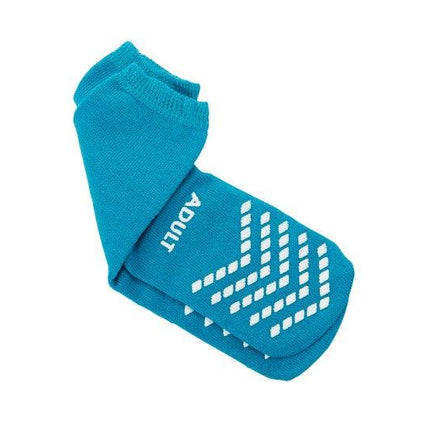 Slipper Socks Paw Prints® One Size Fits Most Teal Above the Ankle | McKesson | SurgiMac