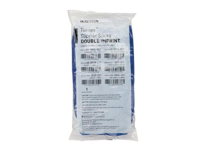 Slipper Socks Terries™ X-Large Royal Blue Above the Ankle 40-3816-002