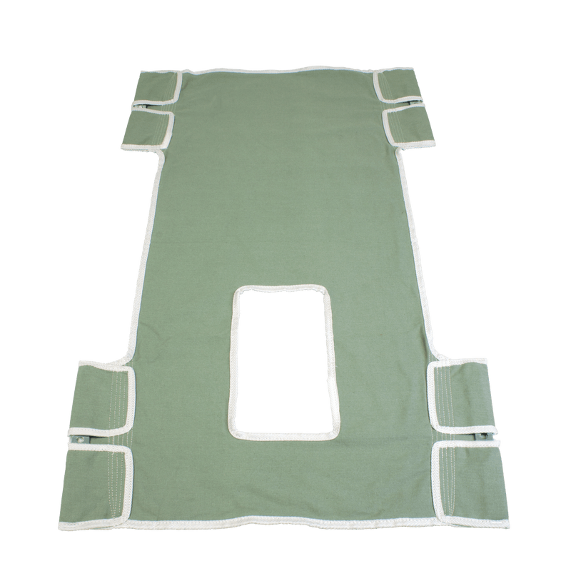 Standard Seat/Back Sling W/ Commode Opening - Canvas 10751CN