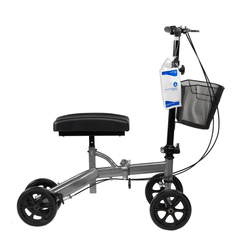 Dynarex Steerable Knee Walker With Basket - Compact 10215