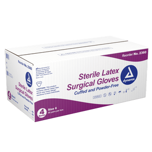 Sterile Latex Surgical Gloves, Powder-Free 2360