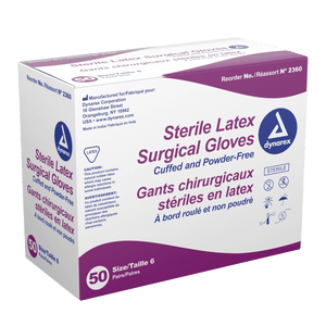 Sterile Latex Surgical Gloves, Powder-Free 2360