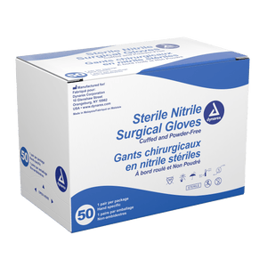 Nitrile Sterile Surgical Gloves, Pairs by Dynarex 6533