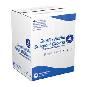 Nitrile Sterile Surgical Gloves, Pairs by Dynarex 6533
