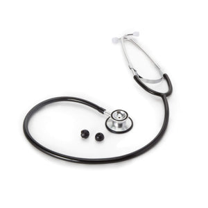 Stethoscope, Double-Sided Chestpiece, Adjustable Binaurals, Black 01-670BKGM