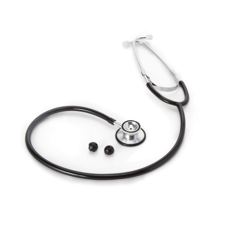 Stethoscope, Double-Sided Chestpiece, Adjustable Binaurals, Black 01-670BKGM