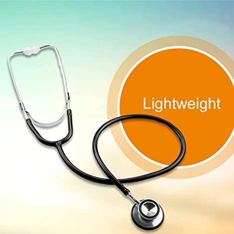 Stethoscope, Double-Sided Chestpiece, Adjustable Binaurals, Black 01-670BKGM