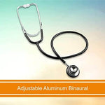 Stethoscope, Double-Sided Chestpiece, Adjustable Binaurals, Black 01-670BKGM
