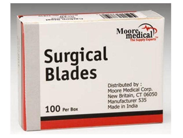 Surgical Blade Carbon NonSterile Disposable Individually Wrapped CARB #10NS