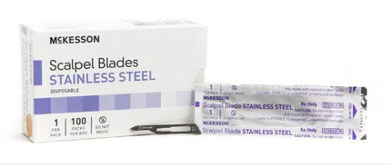 Surgical Blade Stainless Steel Sterile Disposable Individually Wrapped | McKesson | SurgiMac