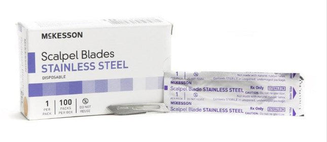 McKesson | Surgical Blade Stainless Steel Sterile Disposable Individually Wrapped | 16-63610