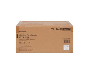 Surgical Mask Anti-fog Pleated Tie Closure One Size Fits Most NonSterile ASTM Level 1 Adult 91-1400