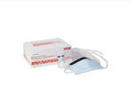 Surgical Mask with Eye Shield Anti-fog Pleated Tie Closure One Size Fits Most NonSterile ASTM Level 3 Adult 91-1600