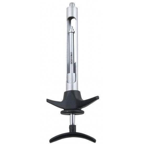 Aspirating Syringes, Black Saddle-Grip, Silicone Handle, Stainless Steel, Pro Series, 1/Pk 16-2801