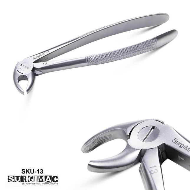 SurgiMac #13 Extracting Forceps, Stainless Steel, Air Series, 1/Pk 14-1878