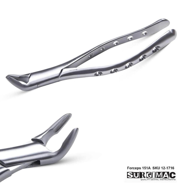 SurgiMac #151A Extracting Forceps, Stainless Steel, Air Series, 1/Pk 12-1716