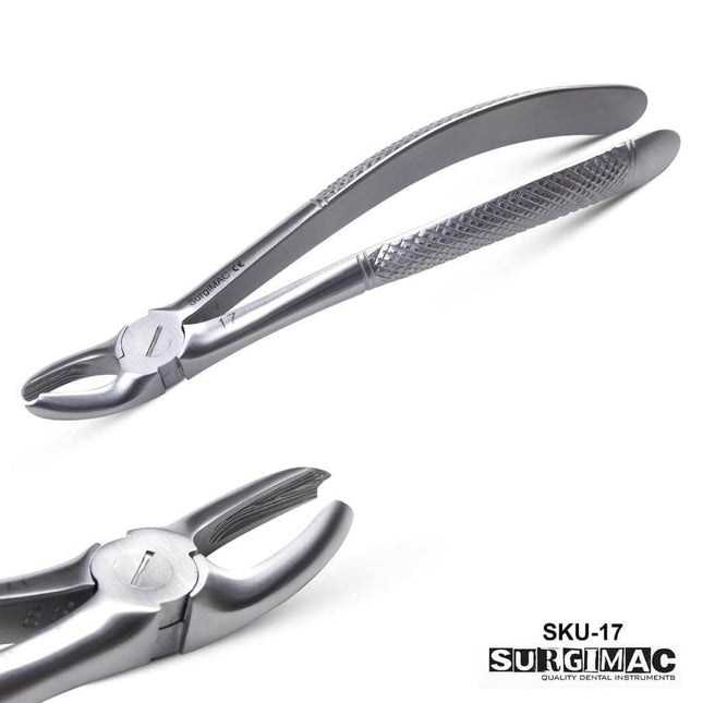SurgiMac #17 Extracting Forceps, Stainless Steel, Air Series, 1/Pk 14-1810
