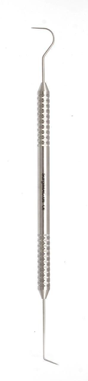 SurgiMac | SurgiMac #23/6 Endodontic Explorer, Double-Ended, Stainless Steel Handle, 1/Pk | 10-312s