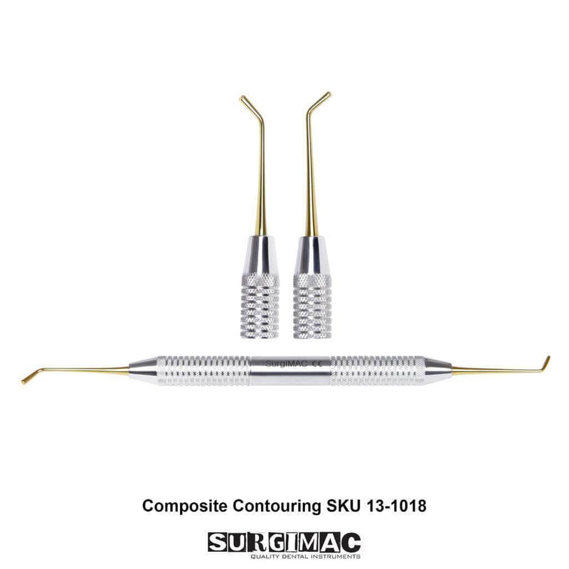 SurgiMac Composite Contouring Instrument, Gold Tips, Stainless Steel, Air Series, 1/Pk 13-1018