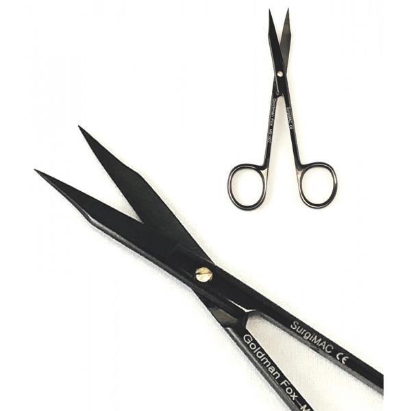 SurgiMac | SurgiMac Goldman-Fox Straight Scissors , Stainless Steel, Black Series, 1/Pk | MS-007