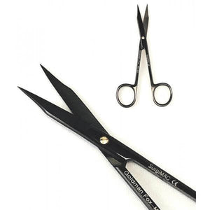 SurgiMac Goldman-Fox Straight Scissors Stainless Steel, Black Series, 1/Pk MS-007