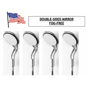 #5 Front Surface Dental Mirror with Ergonomic Handle for Precise Oral Examinations, 5/pk 10-106CS