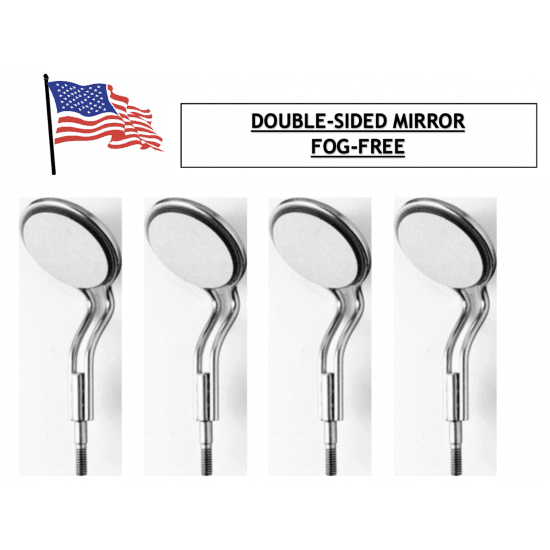 #5 Front Surface Dental Mirror with Ergonomic Handle for Precise Oral Examinations, 5/pk 10-106CS
