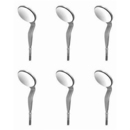 Dental Mirrors #5 - Double sided - Pack of 6 mirrors by SurgiMac