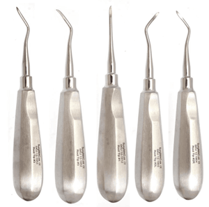 Dental Surgical Root Elevator, HEIDBRINK Root TIP Elevator Set of 5 by SurgiMac RootEKit